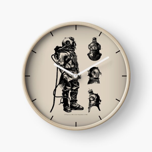 Vintage Deep Sea Diver | Nautical | Clock