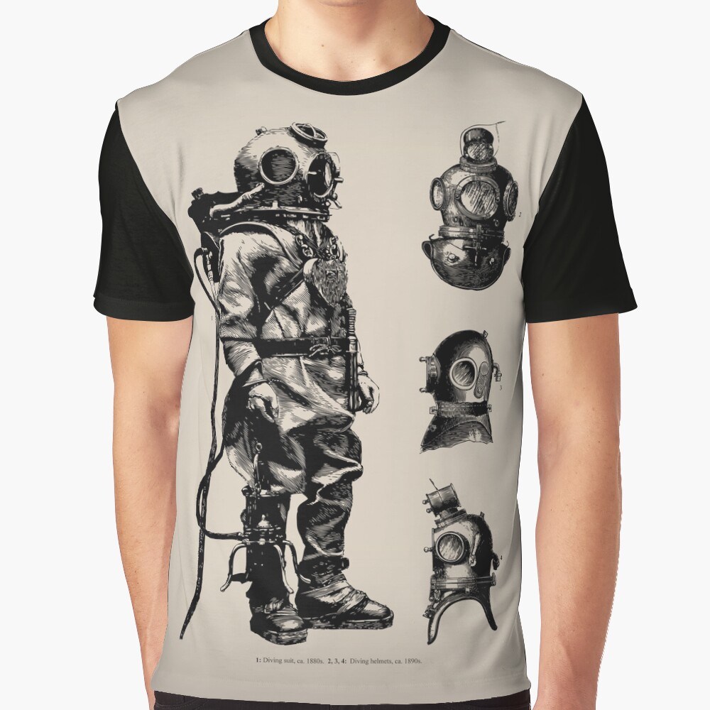 Vintage Deep Sea Diver | Nautical | Graphic T-Shirt