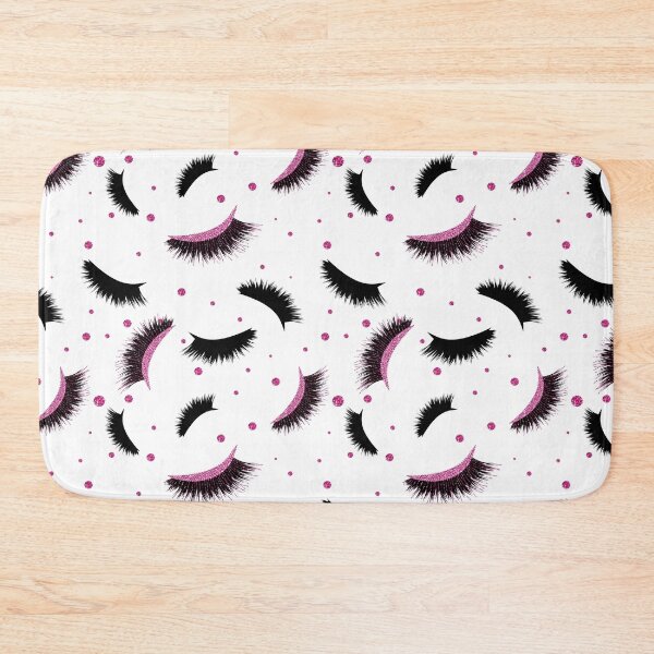 Item preview, Pink Lashes Seamless Pattern with glitter effect designed and sold by sashica.