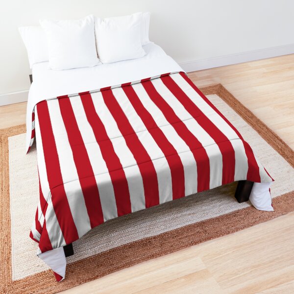 Amazon Com Boys Teen Red White Grey And Blue Stripes Comforter Set Full Home Kitchen