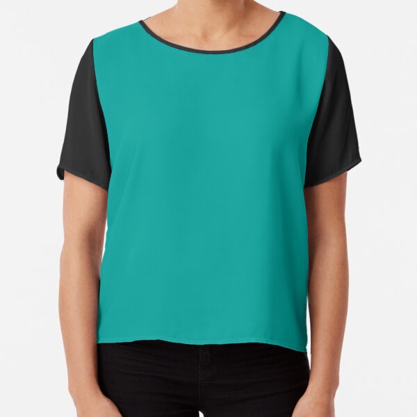 Teal | Teal Green | Solid Color | Chiffon Top