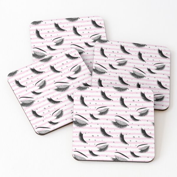 Item preview, Silver Lashes Seamless Pattern with glitter effect designed and sold by sashica.