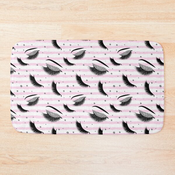 Item preview, Silver Lashes Seamless Pattern with glitter effect designed and sold by sashica.
