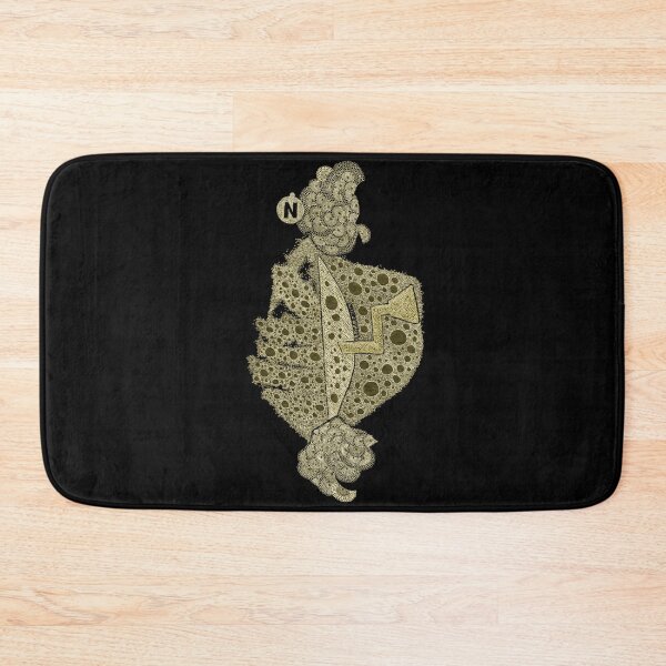 Item preview, Carrickalinga Map 1 Midnight Gold designed and sold by TripodDogShop.