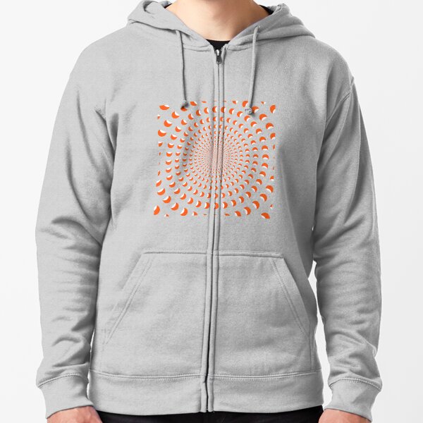 #MOVING #EYE #ILLUSION #Pattern, design, circular, abstract, illustration, art, grid, proportion, symmetrical Zipped Hoodie