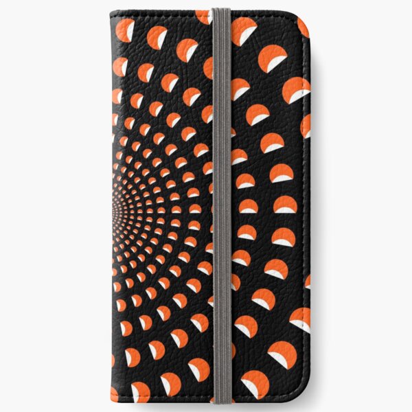 #MOVING #EYE #ILLUSION #Pattern, design, circular, abstract, illustration, art, grid, proportion, symmetrical iPhone Wallet