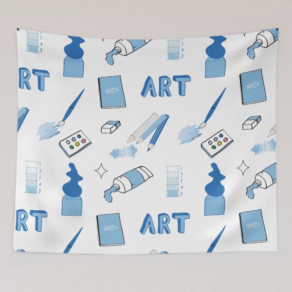 Item preview, Light Blue Art School Subject Sticker Pack designed and sold by The-Goods.