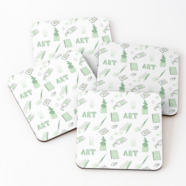 Item preview, Light Green Art School Subject Sticker Pack designed and sold by The-Goods.