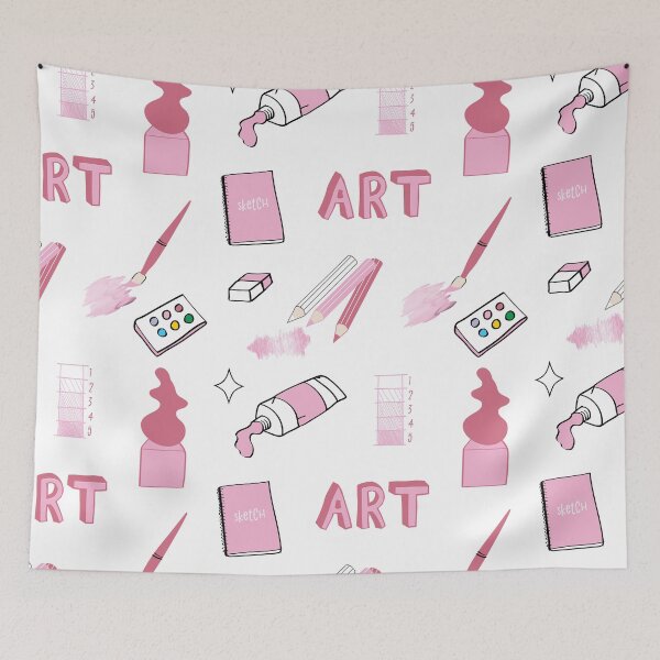 Artikelvorschau, Pink Art School Subject Sticker Pack entworfen und verkauft von The-Goods.