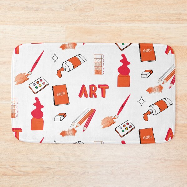 Item preview, Orange Art School Subject Sticker Pack designed and sold by The-Goods.