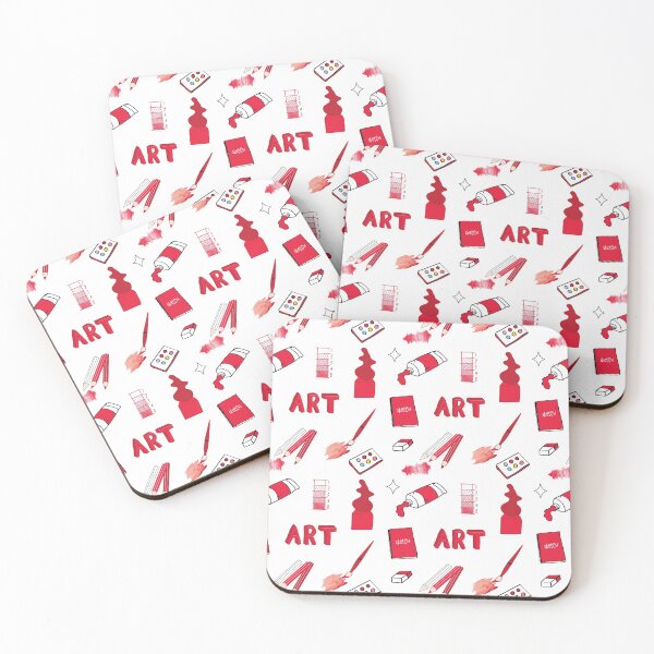Item preview, Red Art School Subject Sticker Pack designed and sold by The-Goods.