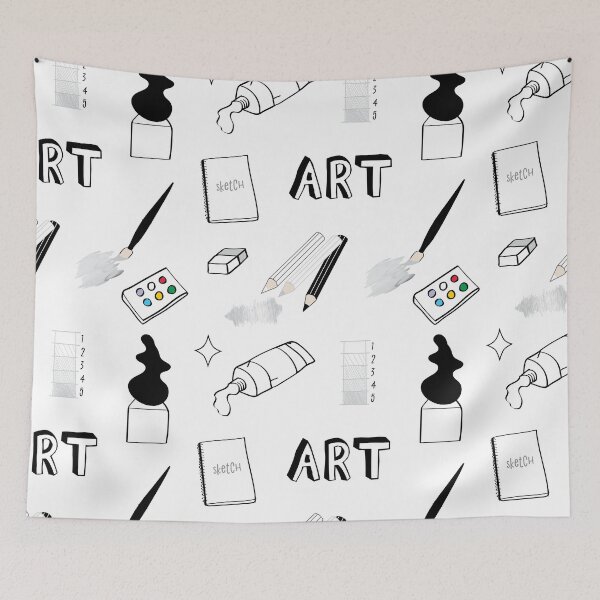 Item preview, White Art School Subject Sticker Pack designed and sold by The-Goods.