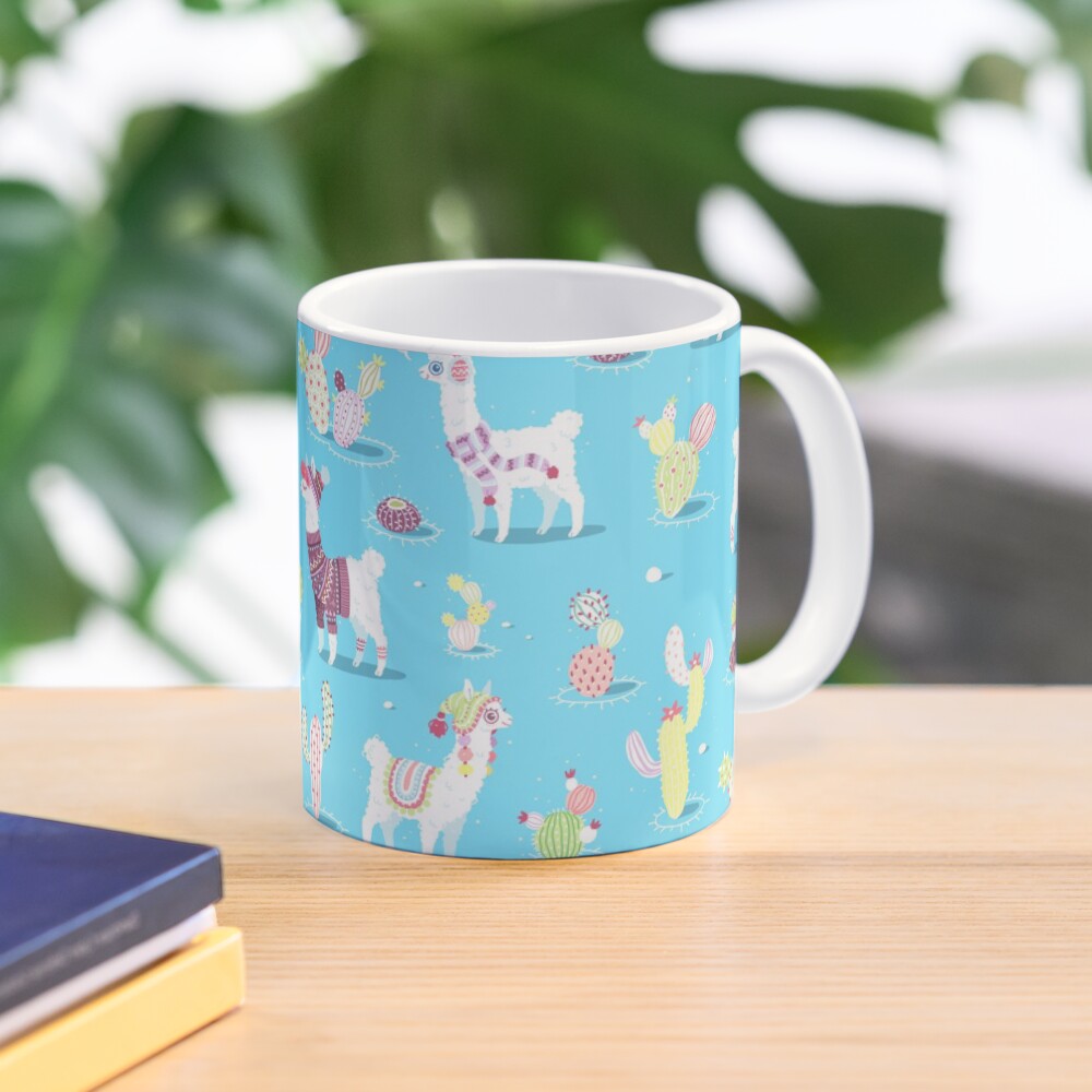 Alpaca Pattern Coffee Mug