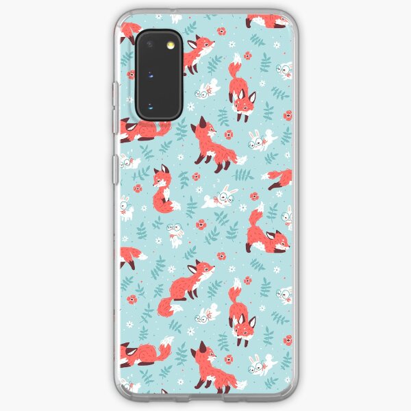 Fox and Bunny Pattern Samsung Galaxy Soft Case
