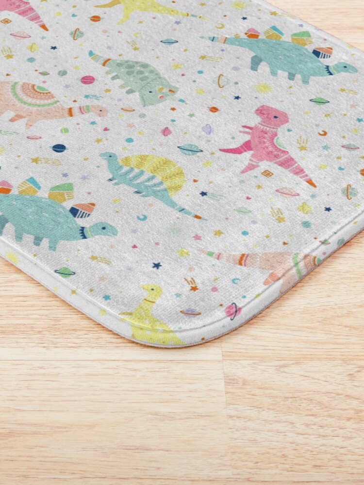 Alternate view of Dinosaur Pattern Bath Mat