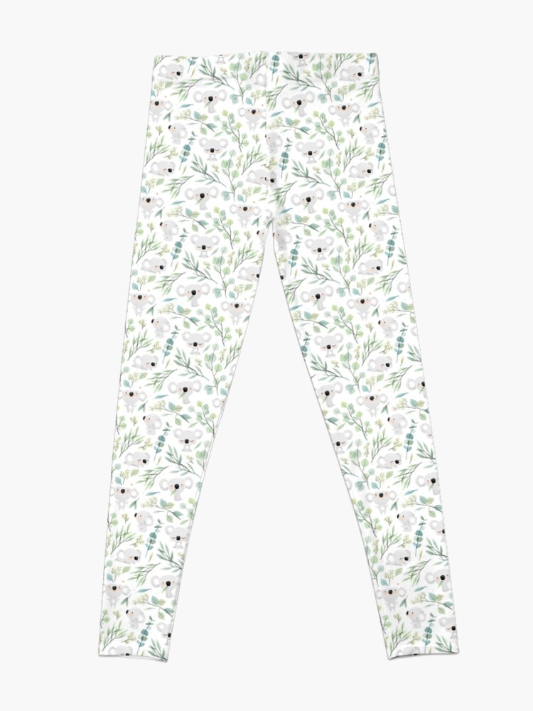 Alternate view of Koala and Eucalyptus Pattern Leggings