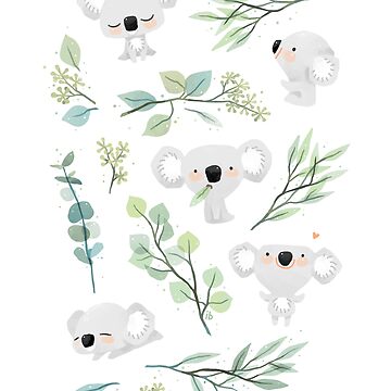 Imagen de la obra Patrón Koala y Eucalipto de freeminds
