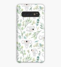 Koala and Eucalyptus Pattern Case/Skin for Samsung Galaxy