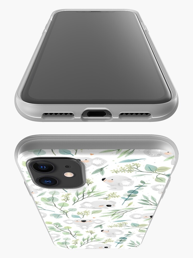 Alternate view of Koala and Eucalyptus Pattern iPhone Case & Cover
