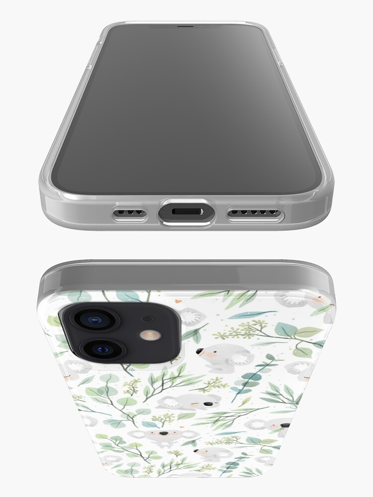 Alternate view of Koala and Eucalyptus Pattern iPhone Case & Cover