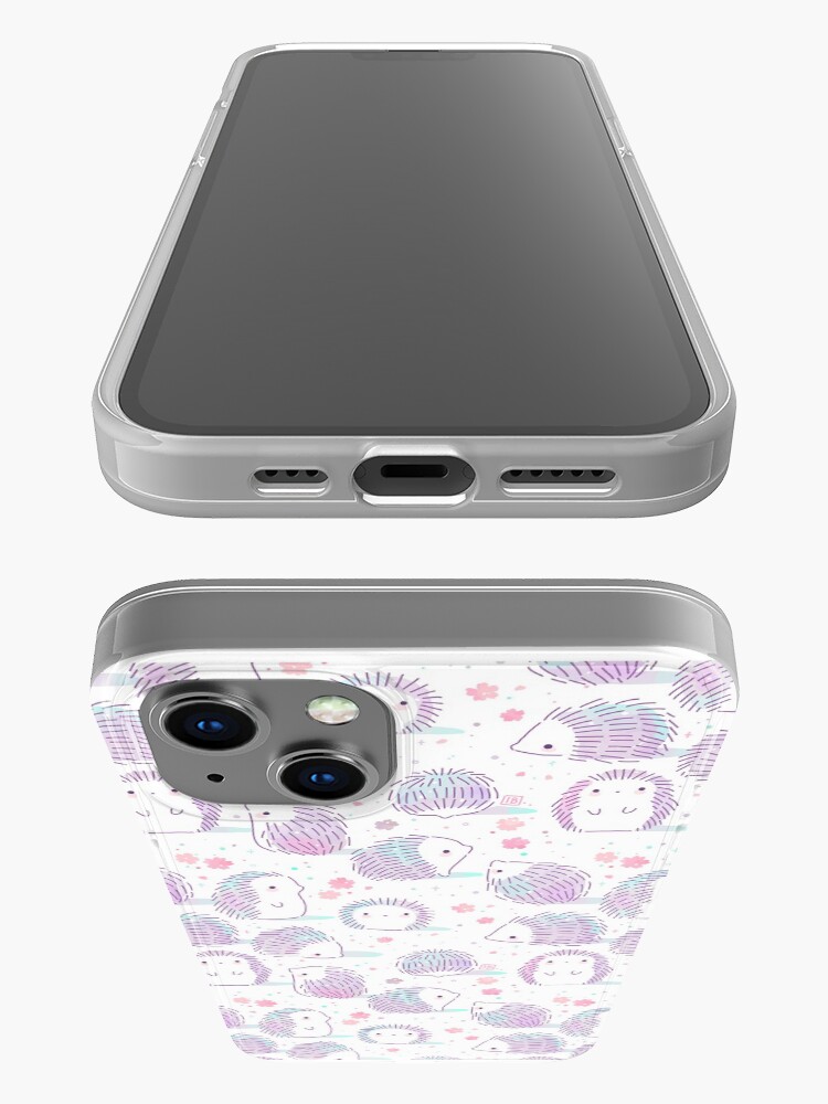 Alternate view of Spring Hedgehog Pattern iPhone Case
