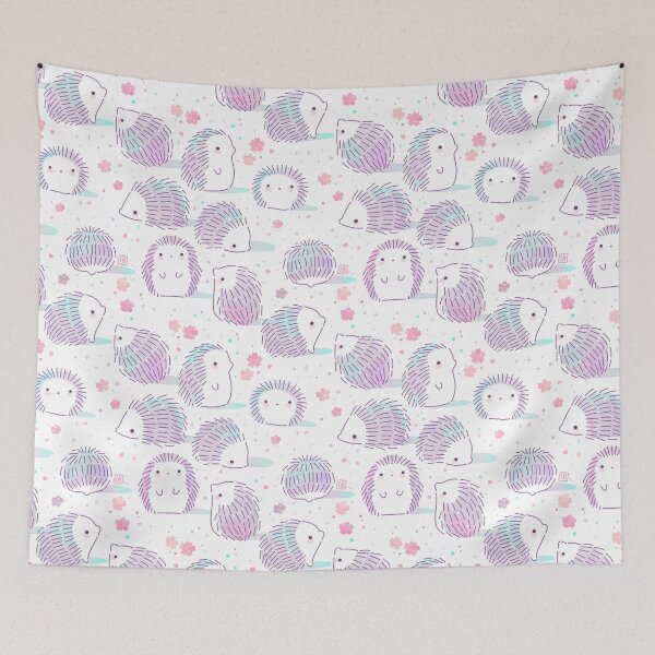 Item preview, Spring Hedgehog Pattern designed and sold by freeminds.