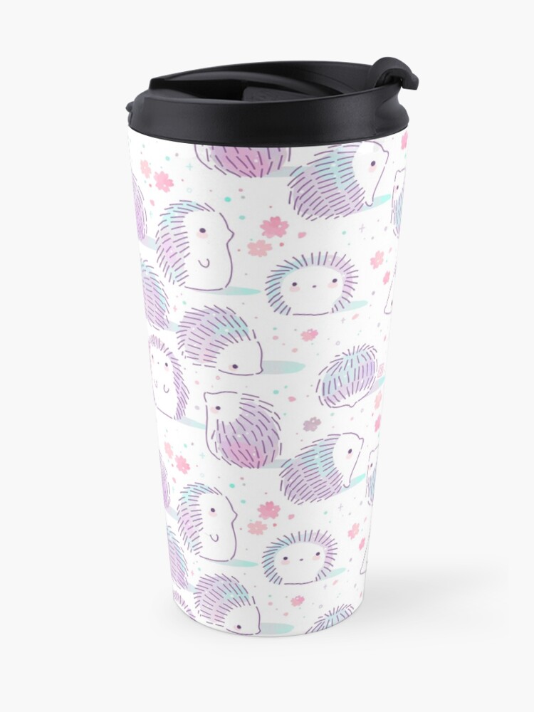 Alternate view of Spring Hedgehog Pattern Travel Mug