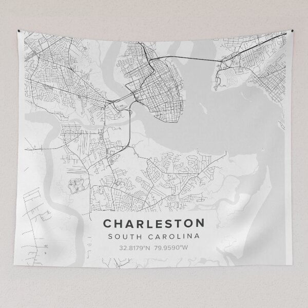 Item preview, Charleston Map  designed and sold by Kara515.