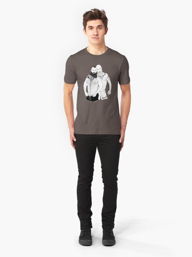 Alternate view of Andy & Roman - Black & White Slim Fit T-Shirt