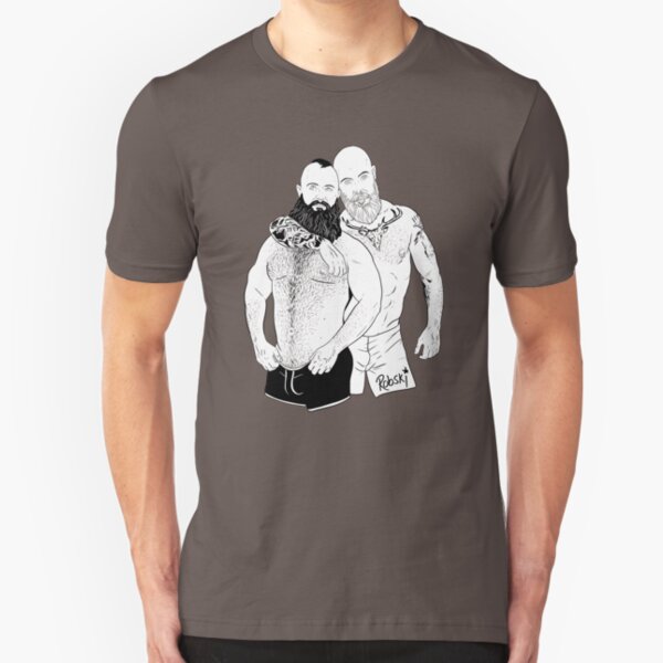 Andy & Roman - Black & White Slim Fit T-Shirt