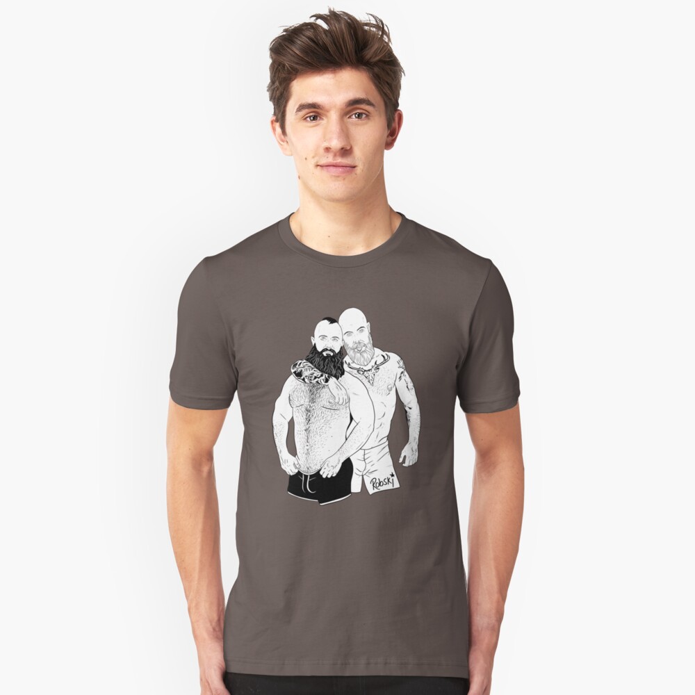 Andy & Roman - Black & White Slim Fit T-Shirt