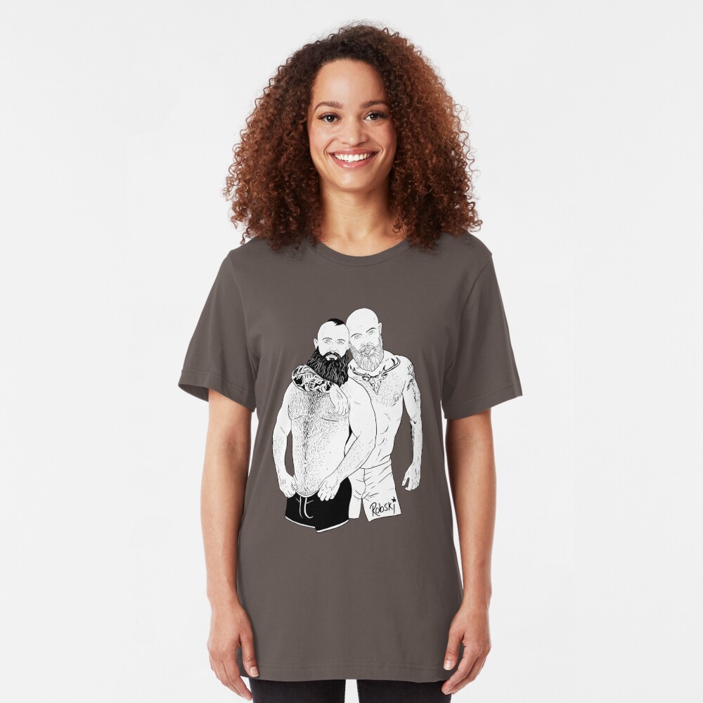 Andy & Roman - Black & White Slim Fit T-Shirt