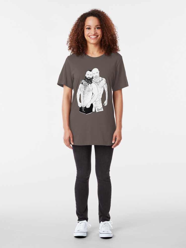 Alternate view of Andy & Roman - Black & White Slim Fit T-Shirt