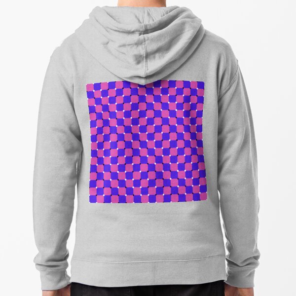#MOVING #EYE #ILLUSION #Pattern, design, circular, abstract, illustration, art, grid, proportion, symmetrical Zipped Hoodie