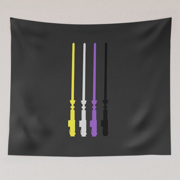 Item preview, Non-Binary Pride Sabers designed and sold by biquid art.