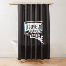 Cortina de ducha Hoonigan racing division rojo azul blanco