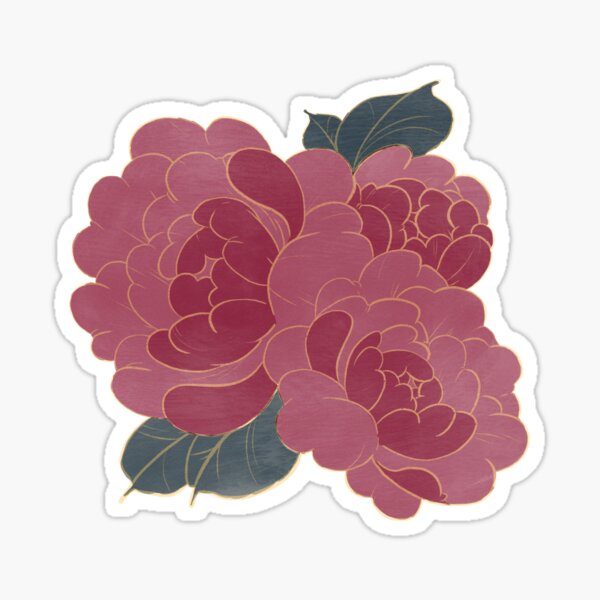Peonies Sticker
