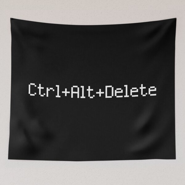 Item preview, Ctrl+Alt+Delete in white designed and sold by CharlieCreator.