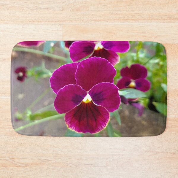 Item preview, Dark Pink Pansy Garden designed and sold by ellenhenry.
