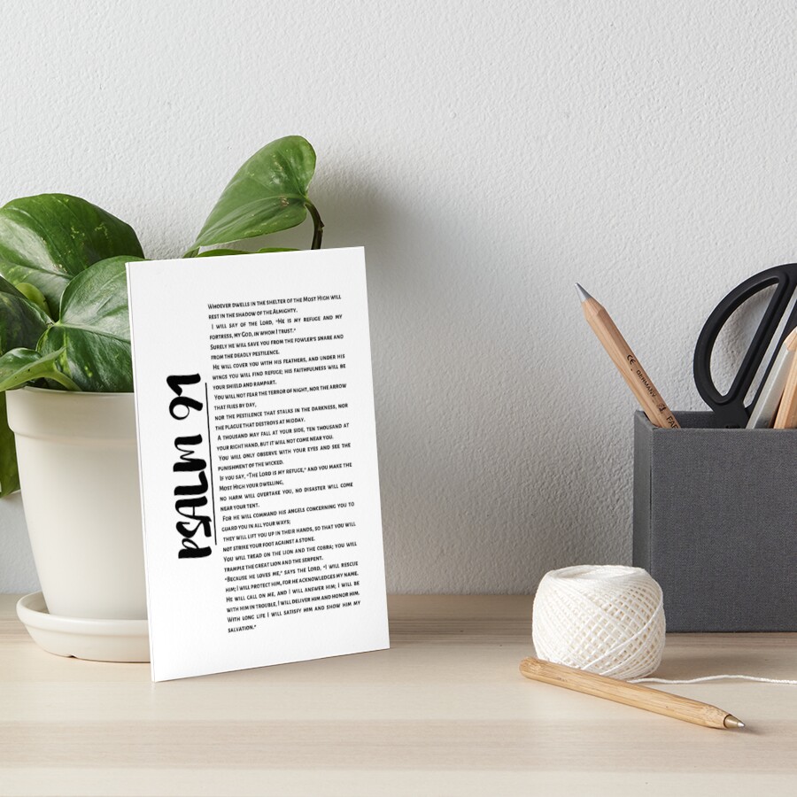 psalm 91 Art Board Print