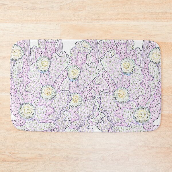 Item preview, Blooming Cactus, Abstract Botanical Floral Art White Pink Violet designed and sold by Julia Khoroshikh.