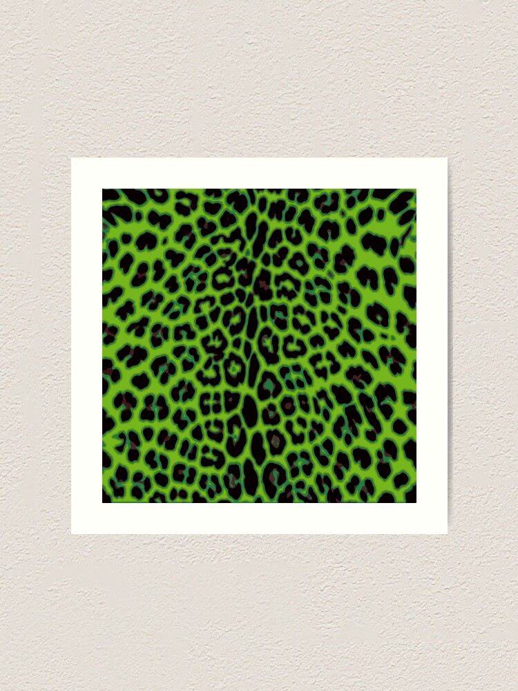Alternate view of Green Leopard Art Print