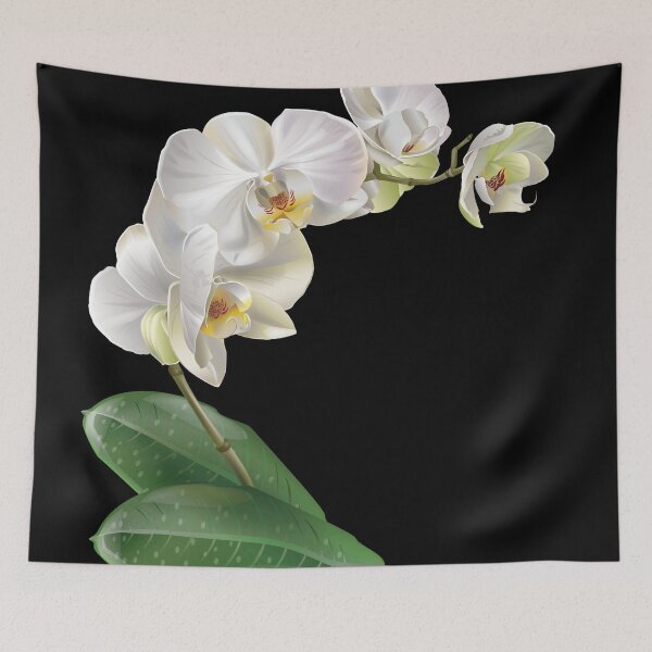 Item preview, White orchid designed and sold by sidekickfun.
