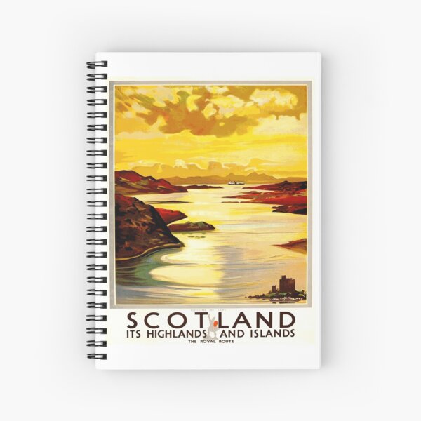 Aperçu de l'œuvre Highlands et îles d'Écosse - Conception d'affiche de voyage vintage créée et vendue par Chunga.