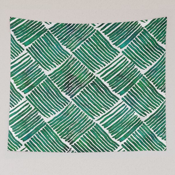 Item preview, ♚ Green Watercolor Streaks ♚ designed and sold by Naumovski.