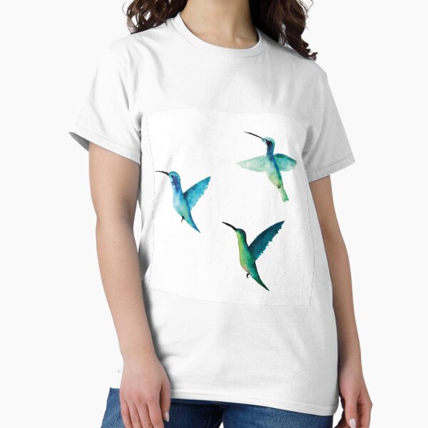 Blue and Green Colibrì Classic T-Shirt