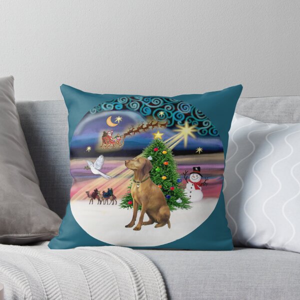 Item preview, Christmas Magic with a Vizsla designed and sold by JeanBFitzgerald.