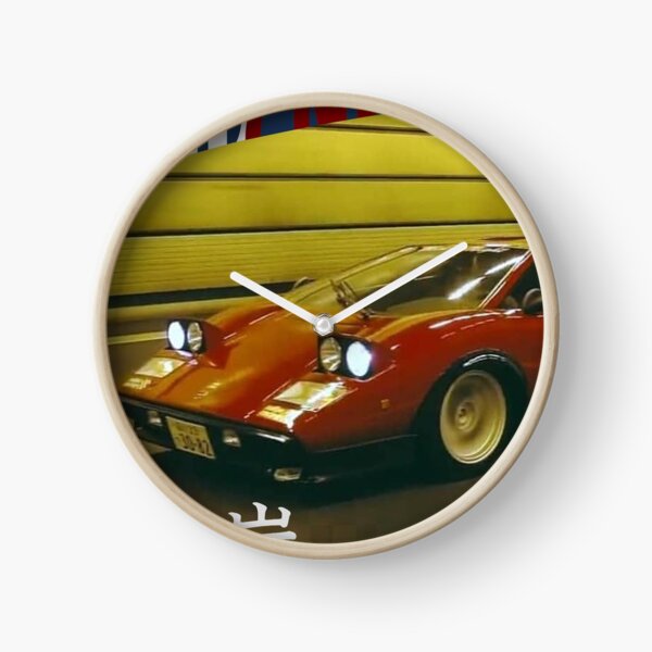 Mid Night Club Japan - Lamborghini Countach Clock