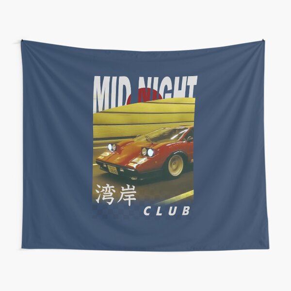 Mid Night Club Japan - Lamborghini Countach Tapestry
