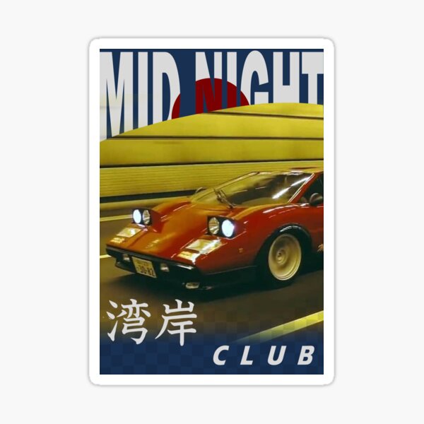 Mid Night Club Japan - Lamborghini Countach Sticker